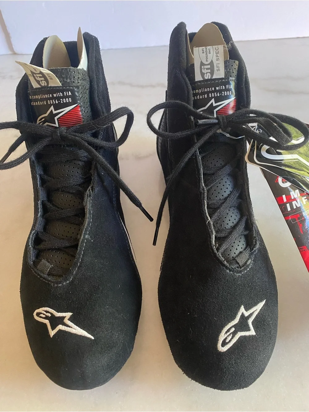 Alpinestars Auto Race Shoes Black SFI 3.3/5 size 10.5 BRAND NEW